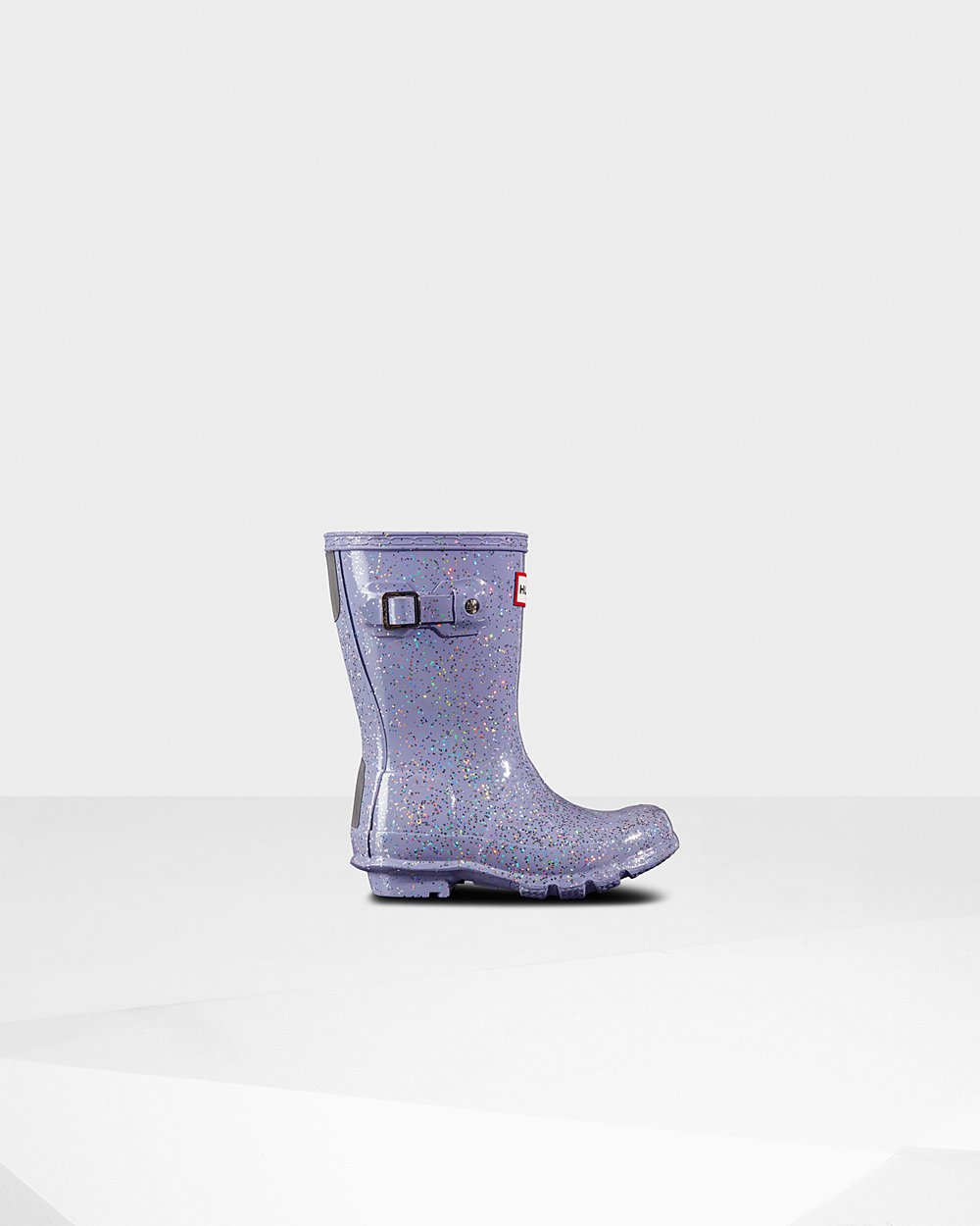 Kids Rain Boots - Hunter Original Little Giant Glitter (06BJRHLNW) - Purple